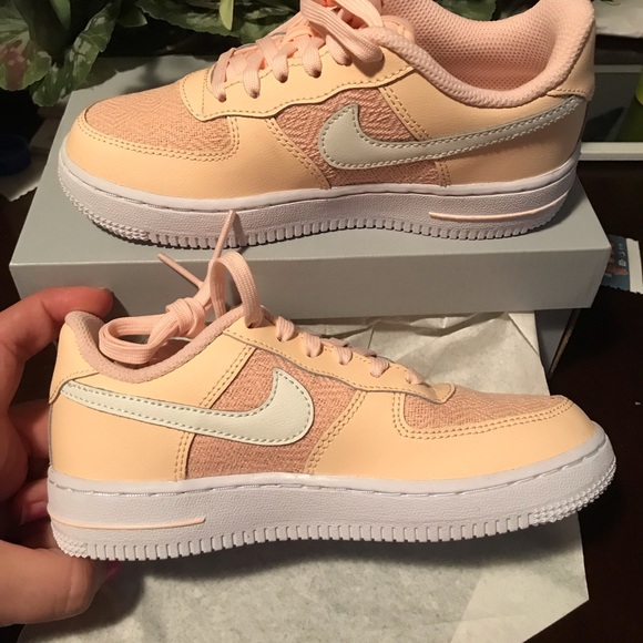 peach color air force ones